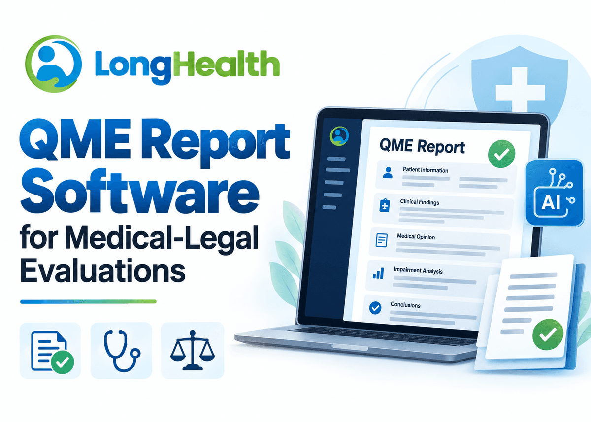 QME Report Software for Medical Legal Evaluations